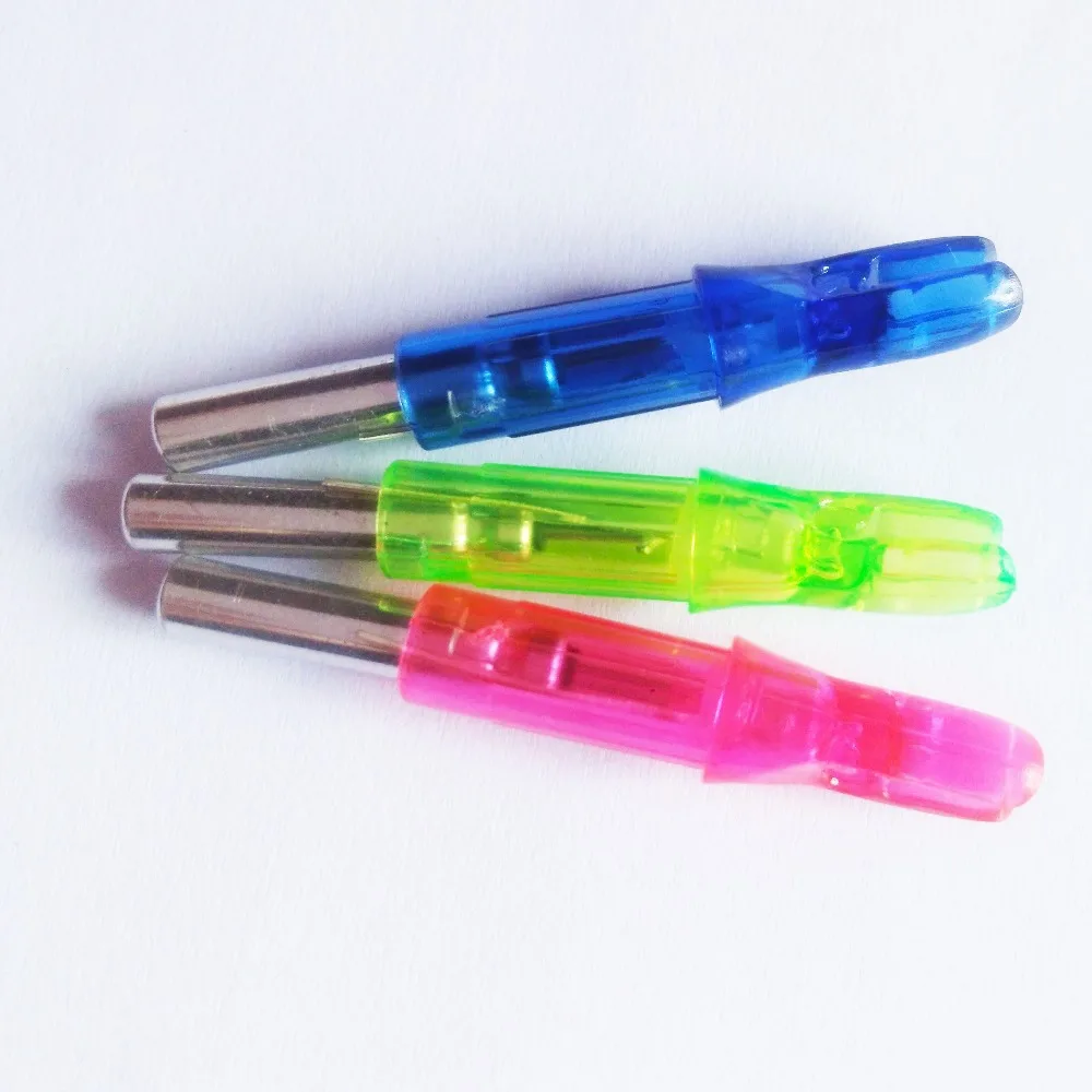 

12pcs Automatically Lighted nock compound bow led lighted arrow nock Green/Red/Blue for hunting shooting archery