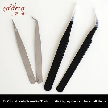

Cataleya BJD accessories tools tweezers black and white two straight elbow homemade eyes paste doll eyelashes