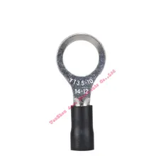 1000pcs RV series Ring insulated terminal cable Crimp Terminal Cable Wire Connector 2.5~4mm2 AWG 14-12 RV ring terminal 1000 pcs e7508 tube pre insulating terminal insulated cable wire connector crimp terminal type tg jt awg 20 e