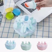 6 ячеек конфеты цвет круглая форма для изготовления мороженого DIY Съемная форма для сладостей лоток мороженое DIY форма кухонный инструмент