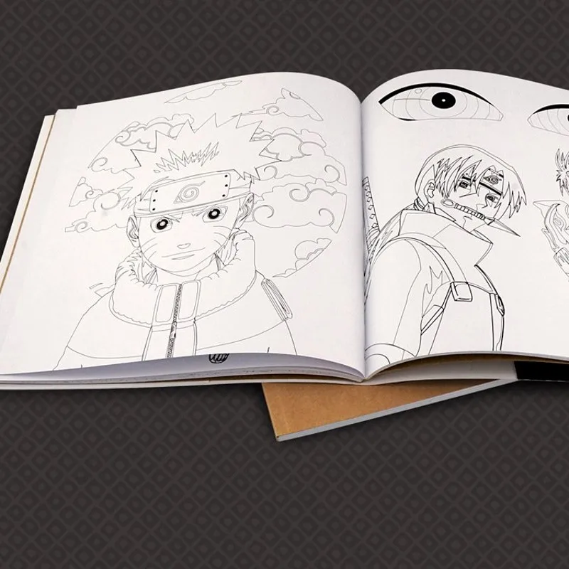 US for anime Relieve Book Drawing  adults antistress ... Colouring Naruto book Painting coloring Books |Creative  Stress children $15.96 Fashion! gifts-in