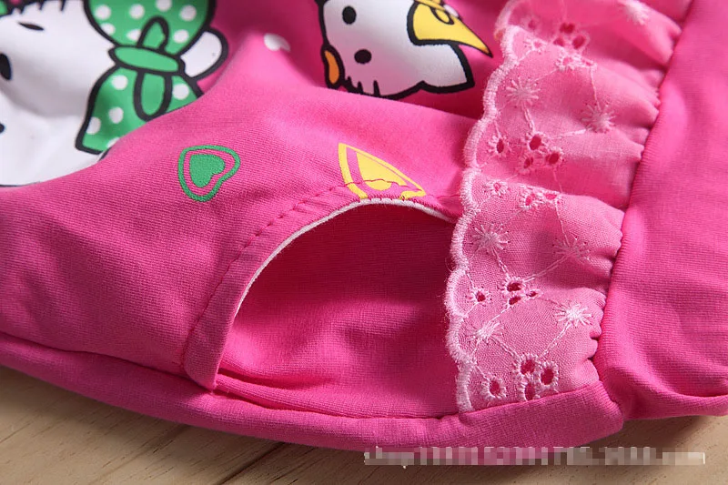 girls Summer Short baby fashion cotton Casual pants Carton Lace flower Print cat beau loves kids clothes