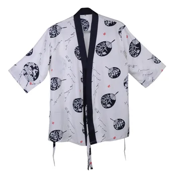 

Korea Style Pure polyeste Work Clothes Japanese Cuisine Restaurant Oil Proof Soil Release Chef Professional Aprons Chef Aprons