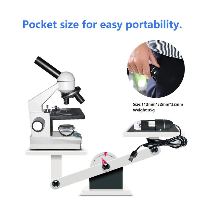 

Handheld 1000X Digital USB Microscope 8 Led for phone repair soldering Magnifier Microscopes
