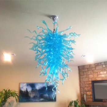 

2019 New Arrival Mouth Blown Glass Chandelier Lighting Energy Saving Hand Blown Chandelier Glass Art Designs for Home Decor