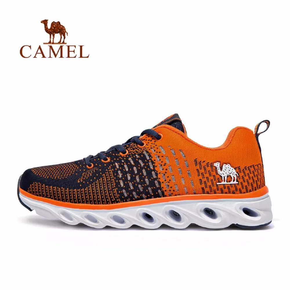 

CAMEL 2018 New Men's Lightweight Running Shoes Shock-Absorption Antiskid Breathable Mesh Outdoor Walking Jogging Sports Sneaker
