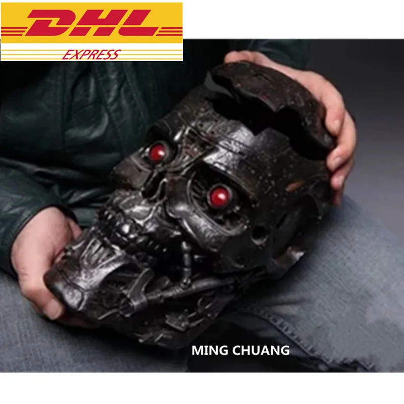 

The Millennium Statue The Terminator Storage Box With LED Light Bust Hero Of 32CM Resin Action Figure Collectible Model Toy J88