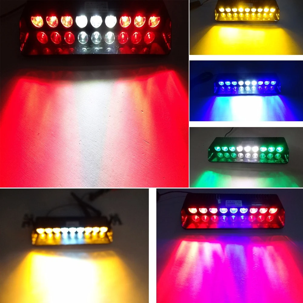 Castaleca remote control 9LED Strobe Flash Emergency Warning light for Police remodel led Flashing lamp white red yellow blue Castaleca remote control 9LED Strobe Flash Emergency Warning light for Police remodel led Flashing lamp white red yellow blue