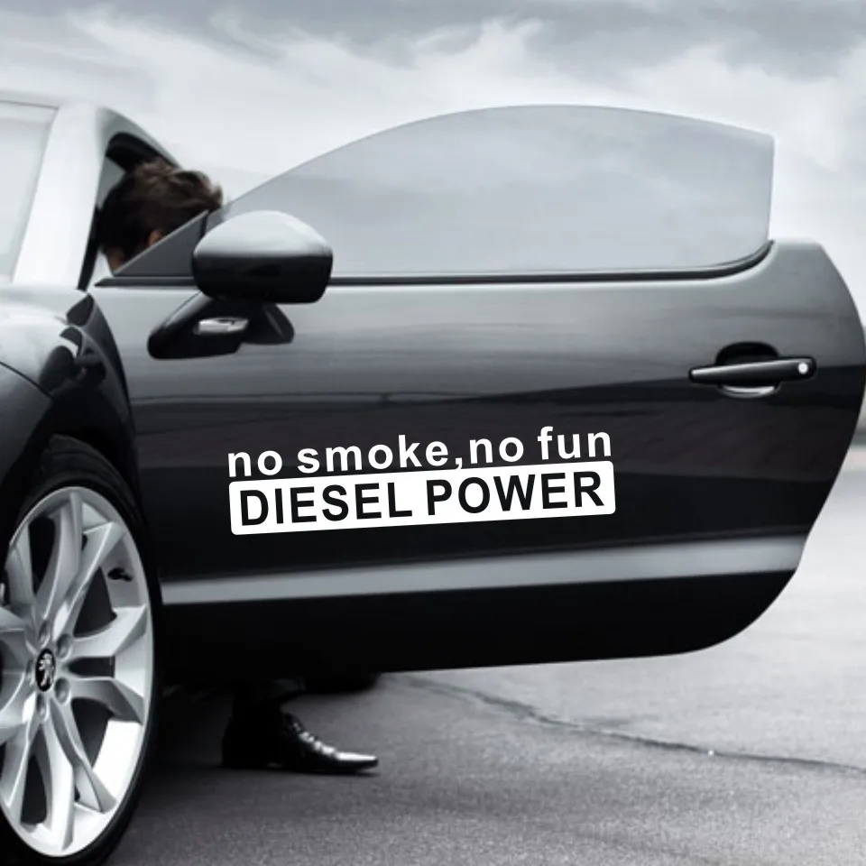 14.5CM3.4CM Fashion NO SMOKE NO FUN DIESEL POWER Vinyl Decoration Car Sticker Decals Graphical waterproof sticker (11)