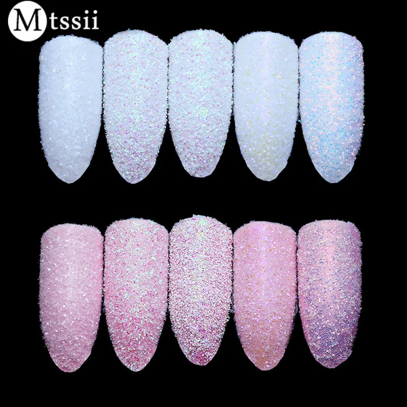 

Mtssii Dazzling Sugar Holographic Glitter Pigment Nail Art Glitter Powder Dust Glimmer Powder Decoration Manicure 1g