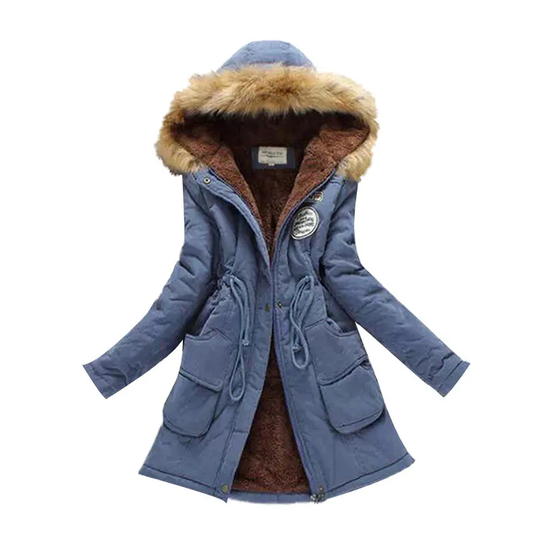 New Parkas Female Women Winter Coat Thickening Cotton Winter Jacket ...