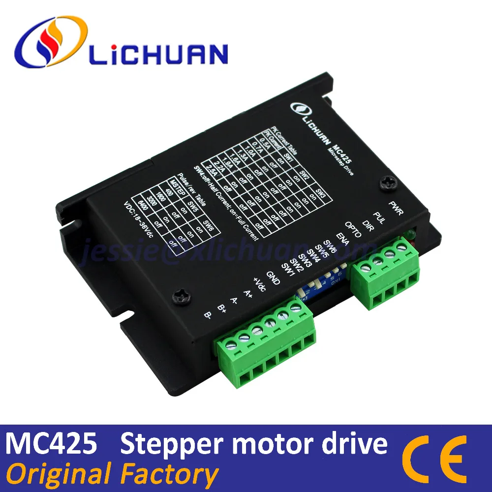

Stepper motor driver TB6600 upgraded version MC425 0.5-2.5A 18-36VDC 2-phase 42 NEMA17 stepping drive for CNC milling machine
