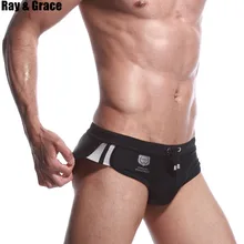 Солнцезащитные GRACE на открытом воздухе сексуальные мужские плавки Плавание костюм с низкой талией Плавание одежда брюки летние Плавание ming костюм быстросохнущая Плавание для купания, сёрфинга Мужские Шорты для купания