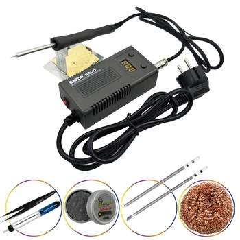 

BAKON 950D 50W Portable Adjustable Temperature Digital Electric Soldering Iron Station T13 Iron Head Mini Soldering Station