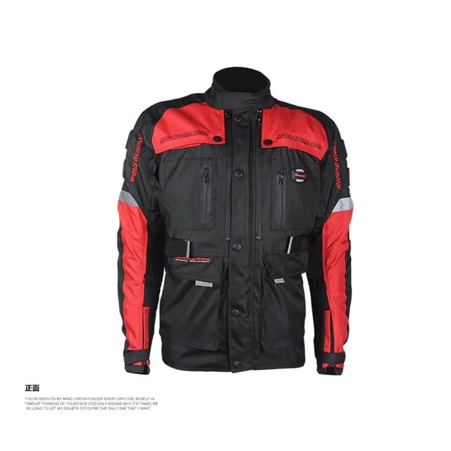Free shipping 1pcs Newest Motorcycle Safety Jacket Warm Comfy Sportwear