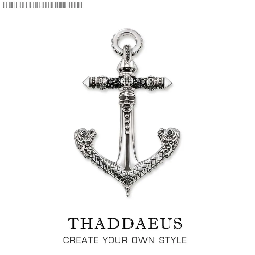 

Pendant Skull Anchor,2017 Brand New Fashion Punk Jewelry Thomas Style Necklace Accessories Gift For Ts Woman & Rebel Men