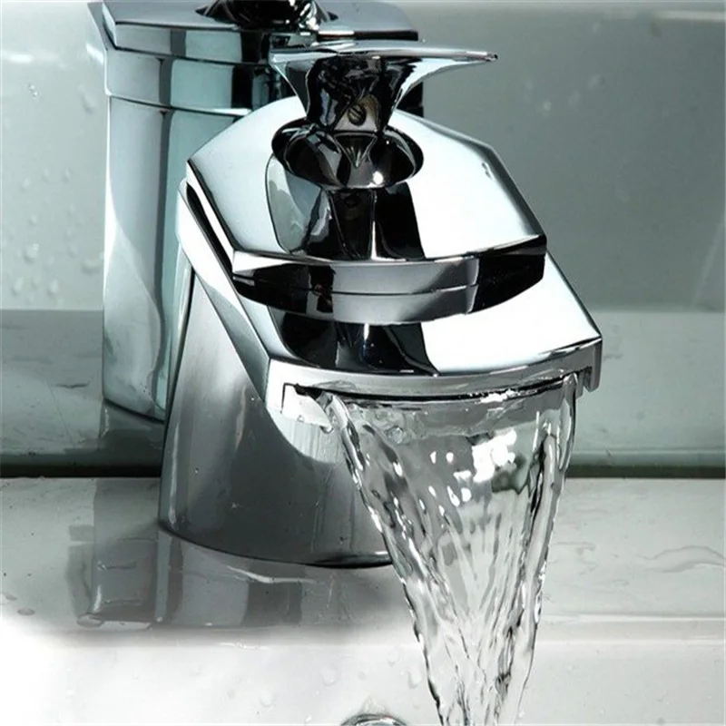 

Chrome Mixer Water Tap Bath Bathtub Face Basin fixings [Manufacturer Is Sold Continuously] Copper Faucet Falls Water Hot/Cold fa