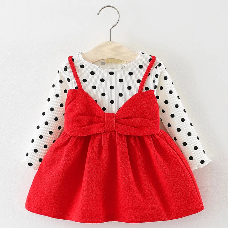 Menoea/платье для маленьких девочек от 0 до 24 месяцев, новое весеннее Хлопковое платье с рисунком для новорожденных девочек милое детское платье на день рождения одежда для малышей