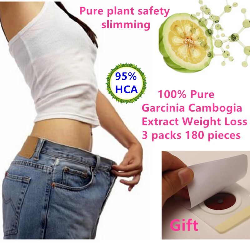 3 упаковки, 180 шт, чистый экстракт Гарциния, камбоджийский экстракт, потеря веса, эффективный сжигание жира, 95% HCA для женщин и мужчин,, эффективное похудение