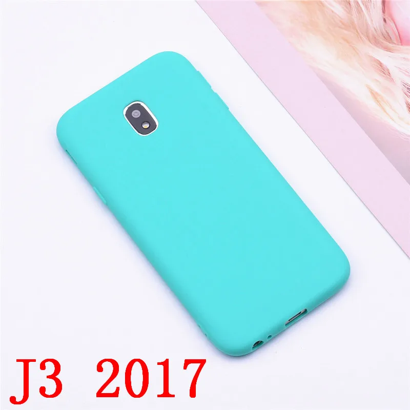 Силиконовый чехол-накладка из мягкого ТПУ чехол для Samsung Galaxy J3 j310 J320 J3 J330 Galaxy J3 Pro J330F J3 6 чехол силиконовый чехол Funda - Цвет: Light Green J3 2017