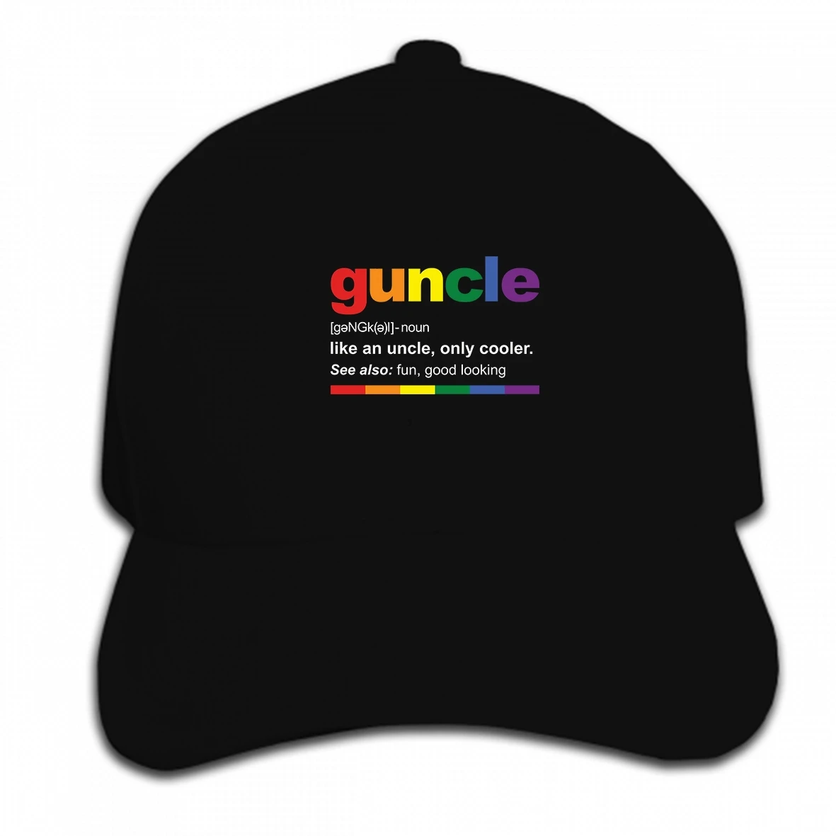 Print Custom Baseball Cap Men Guncle Definition Funny Gift for Gay