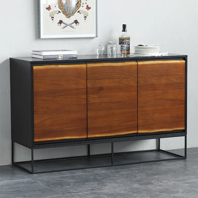 خشب البقس Sideboards مع الإطار المعدني قدم/85 cm عالية × 136 cm طول x45cm العرض خشب البقس Sideboards مع الإطار المعدني قدم/85 cm عالية × 136 cm طول x45cm العرض