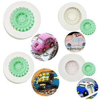 

Bread Mould 1PC Tires Wheel Shape Silicone Chocolate Soap Mold Baking Pan Cartoon Cake Decorating Tools Kitchen Baking Pastry