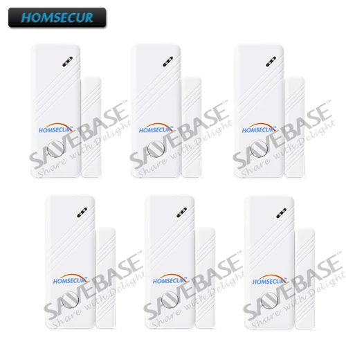 HOMSECUR 6PCS A2 1 433MHz Wireless Door Window Sensors For 433MHz Home Security font b Alarm