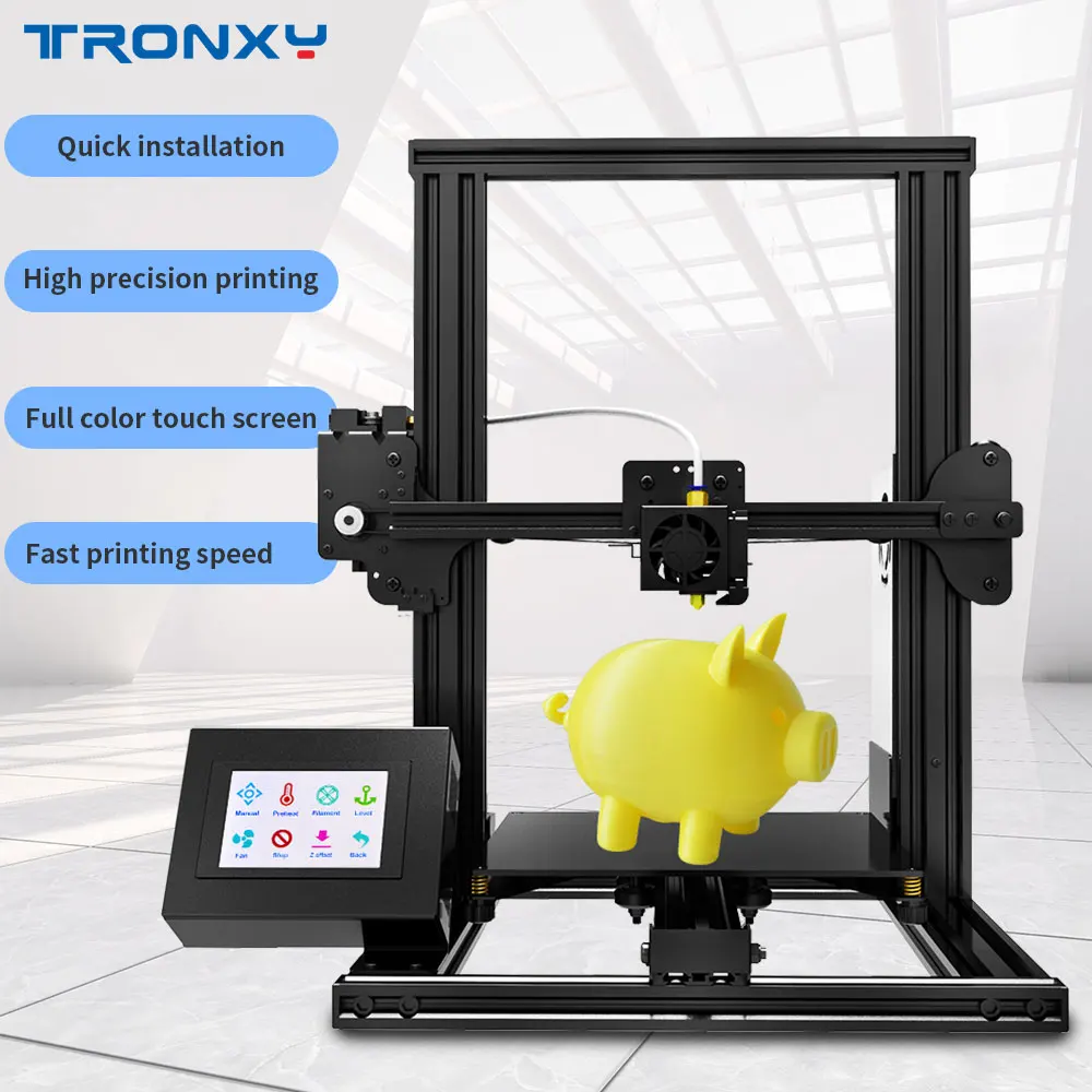 Новейший 3D принтер Tronxy 4020 алюминиевый профиль 3 5 дюйма Полноцветный сенсорный