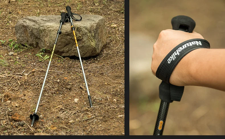 Seção de Fibra de Carbono Naturehike Bengala Ultraleve Ajustável Trekking Pole 135cm 234g 5 28 Naturehike 5 seção de fibra de carbono