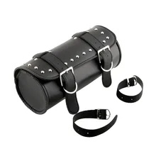 new Fashion motorcycle bag ATV Scooter Leather Round Barrel Pouch Bag Tool Cool Auto Accessories motorcycle top case scooter