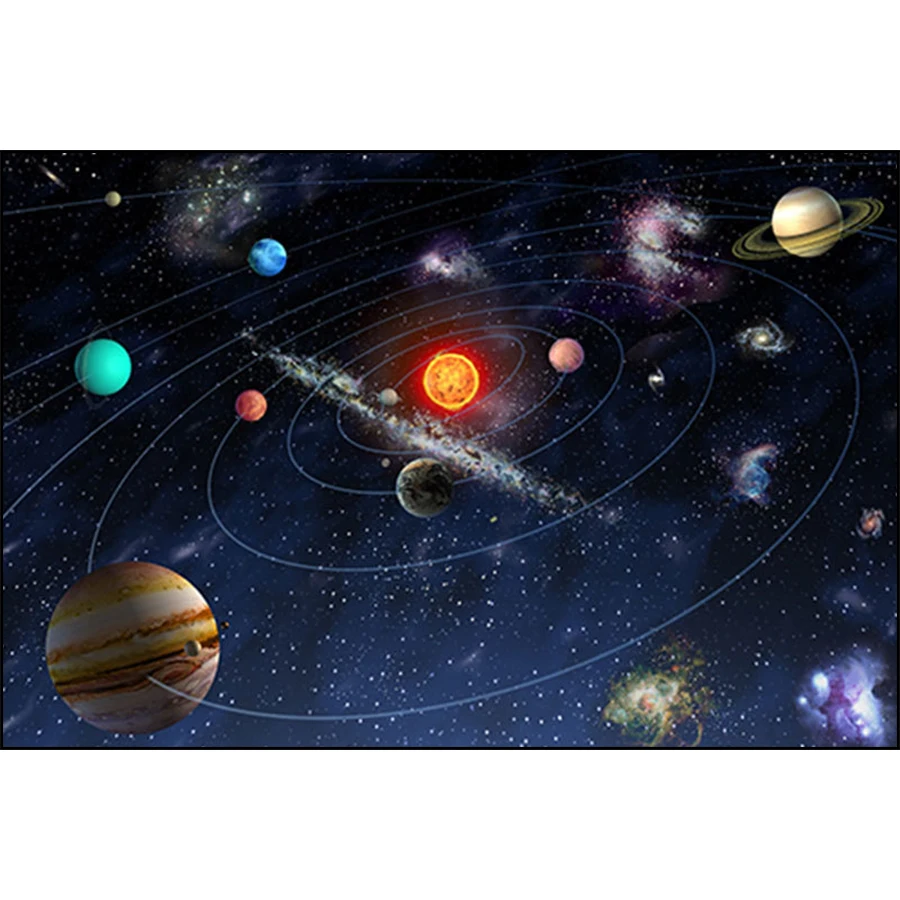 Алмазная 5D живопись сделай сам пейзаж солнечная система планеты полная