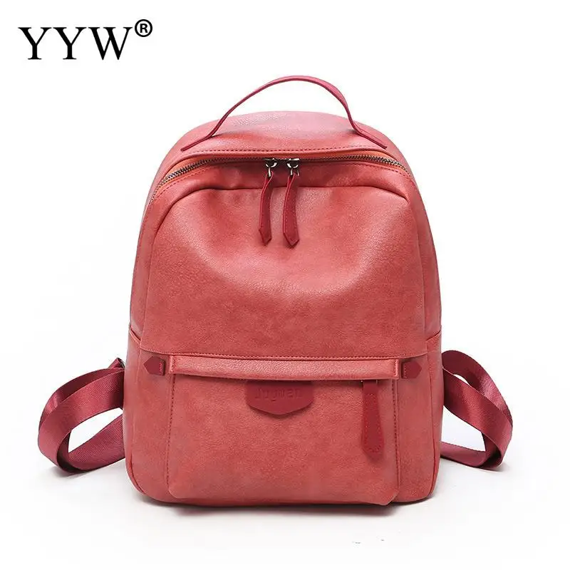 Недорогие мини-Сумки из искусственной кожи, рюкзак, роскошные однотонные школьные сумки для девочек-подростков, высококачественный Женский маленький рюкзак в консервативном стиле