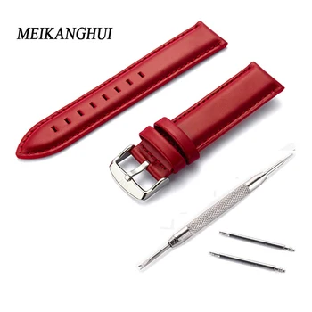 

Genuine Leather Watchband for Women Smooth Soft Thin Watch Band Belt Suitable for Longines 18mm 20mm Strap Watches Accessories