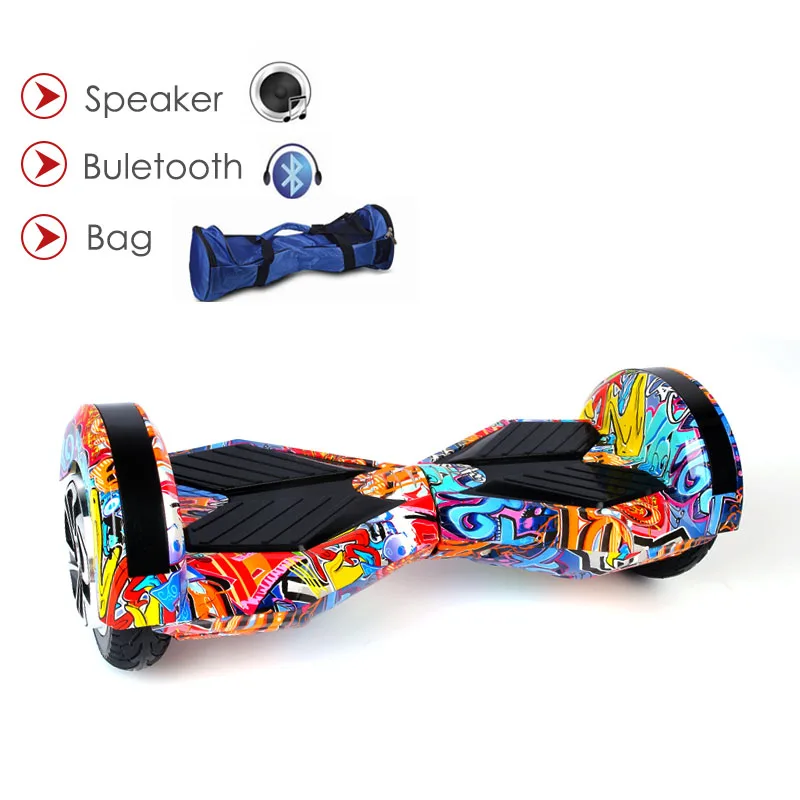 Hoverboard 8 "LED luces de la vespa Bluetooth bordar varios colores 