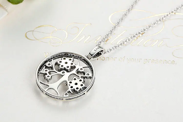 925 Sterling Silver Tree of Life Pendant Necklaces