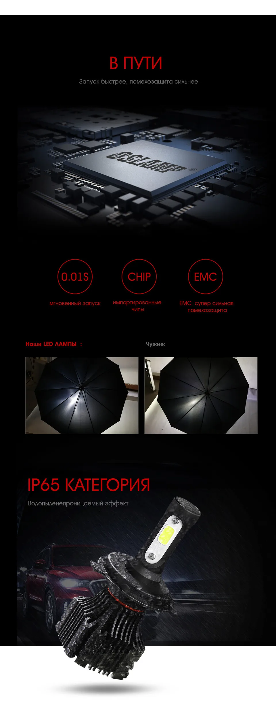 Oslamp H4 светодиодные светодиодные лампы Led лампа для авто H7 фары автомобиля 72 Вт 8000LM 6500 К LED H1 автомобилей лампочки S5 COB 9007 9005 HB3 9006 HB4 H3 фар авто LED H11 Туман лампа