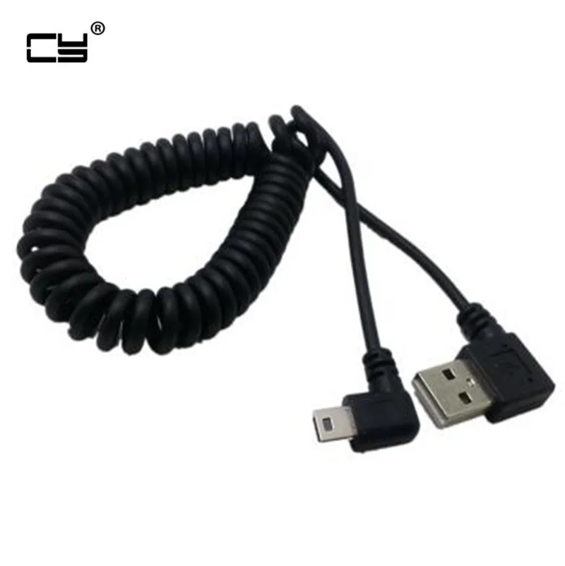 Color: Right Angle, Cable Length: 40CM to 120CM Lysee Data Cables 40CM to 120cm 4ft USB 2.0 Male to MINI USB 2.0 Male 90 Degree Angle Retractable Data Charging Cable for MP3 MP4 Car Camera 