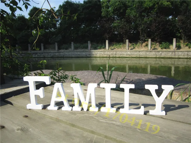 Beautiful Wooden Wood Letter Family Free Standing Wedding Party Beautiful Wooden Wood Letter Family Free Standing Wedding Party Brithday Home Decor Decoration Letters