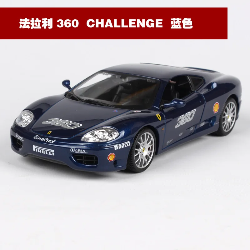   Bburago alloy car models 1:24 high Ferra 360 Challeng car simulation model For Collection Lovers Diecast luxurious Toys Gifts 