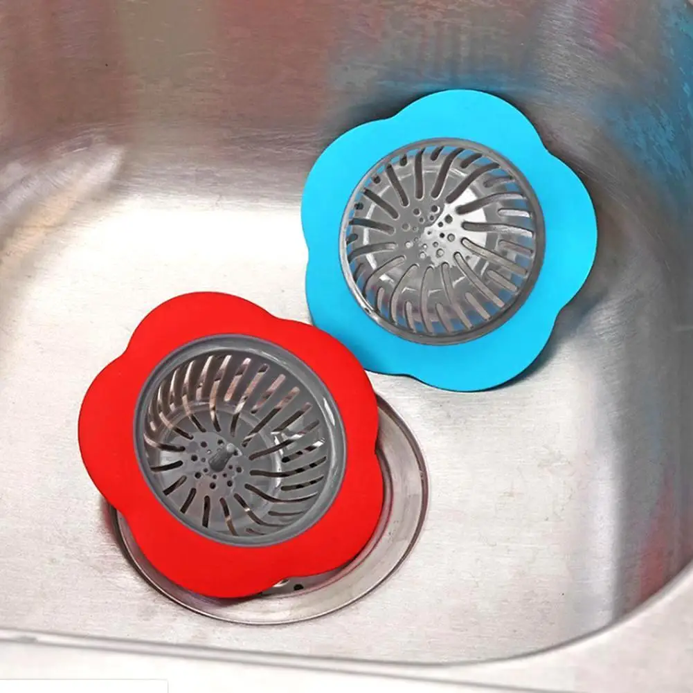 Flower Shape Kitchen Bathroom Sink Strainer Floor Drain Anti-clogging Filter hot