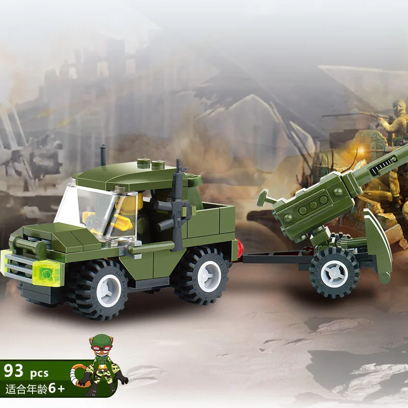 

93pcs/set DIY Cannon Building Blocks Car Truck Assemble Toy Enlightenment Puzzle Brinquedos Children Toy Gifts