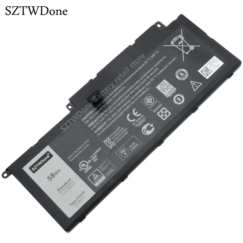 Аккумулятор SZTWDONE F7HVR для ноутбука DELL Inspiron 15 7000 series 7537 17 7737 062VNH G4YJM T2T3J 4ICP5/67/90 14 8 v