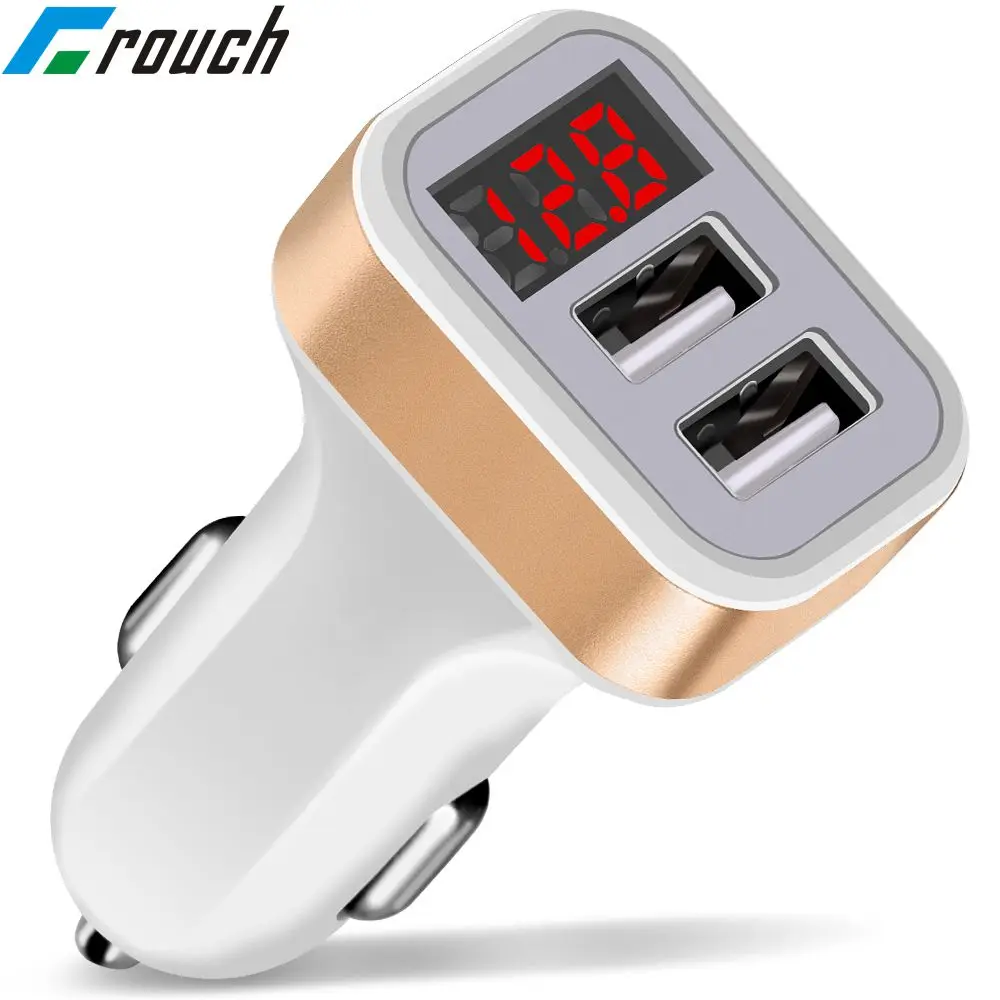 Courch 5V 2 1A Dual USB Car Charger Adapter LED 
