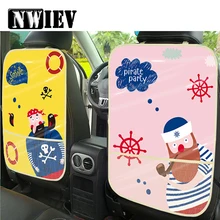 NWIEV детский коврик для защиты спинки сиденья, водонепроницаемый чехол для Skoda Octavia A5 A7 2 BMW Rapid Fabia Yeti Superb Mini Cooper