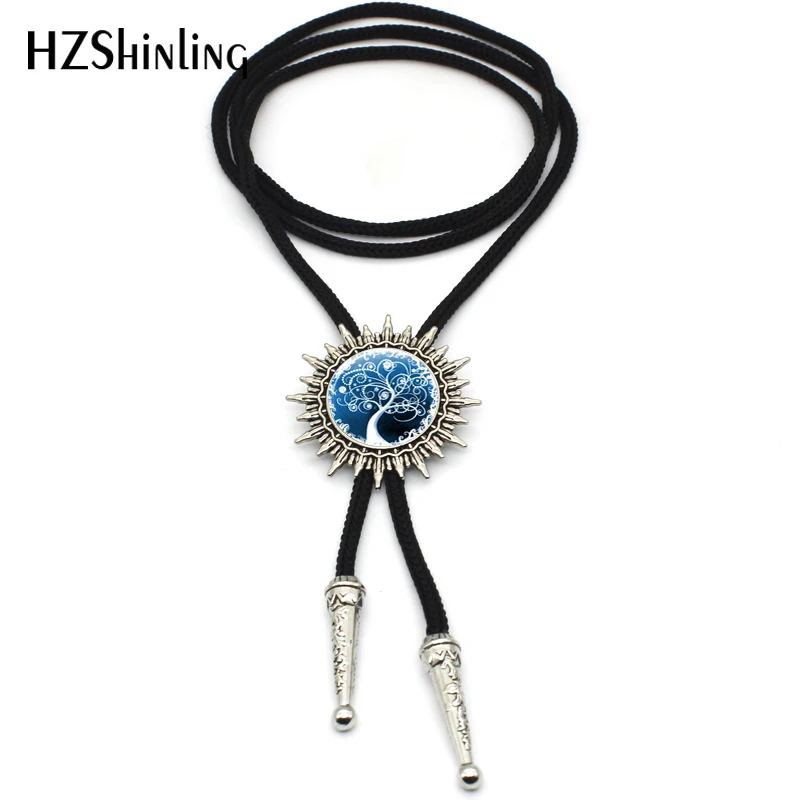 

2017 New Arrival Tree of life Western Bolo Tie Handmade Jewelry Glass Dome Abstract Tree Mens Neck Tie Adjustable Wholesale