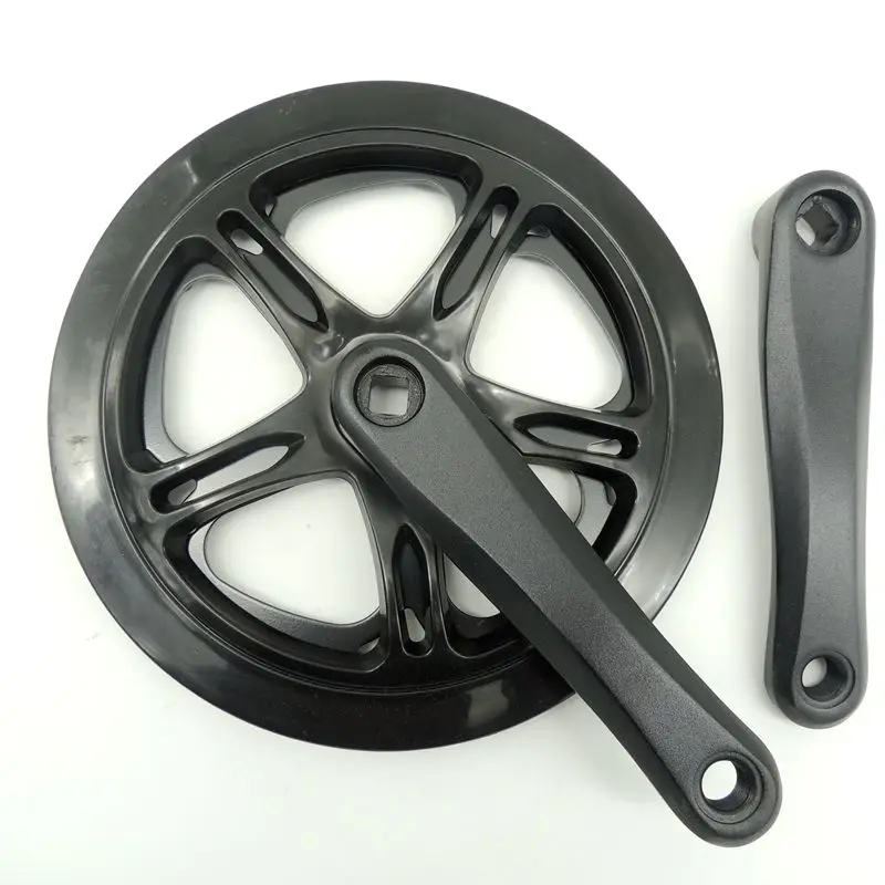 aluminum alloy 44T 46T 52T folding bike single speed chain wheel bicycle crankin Bicycle Crank