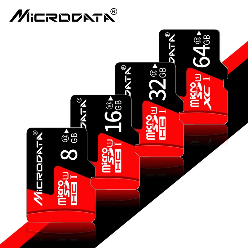 Real Capacity Micro SD cards Red TF card SDHC / SDXC Class 10 flash