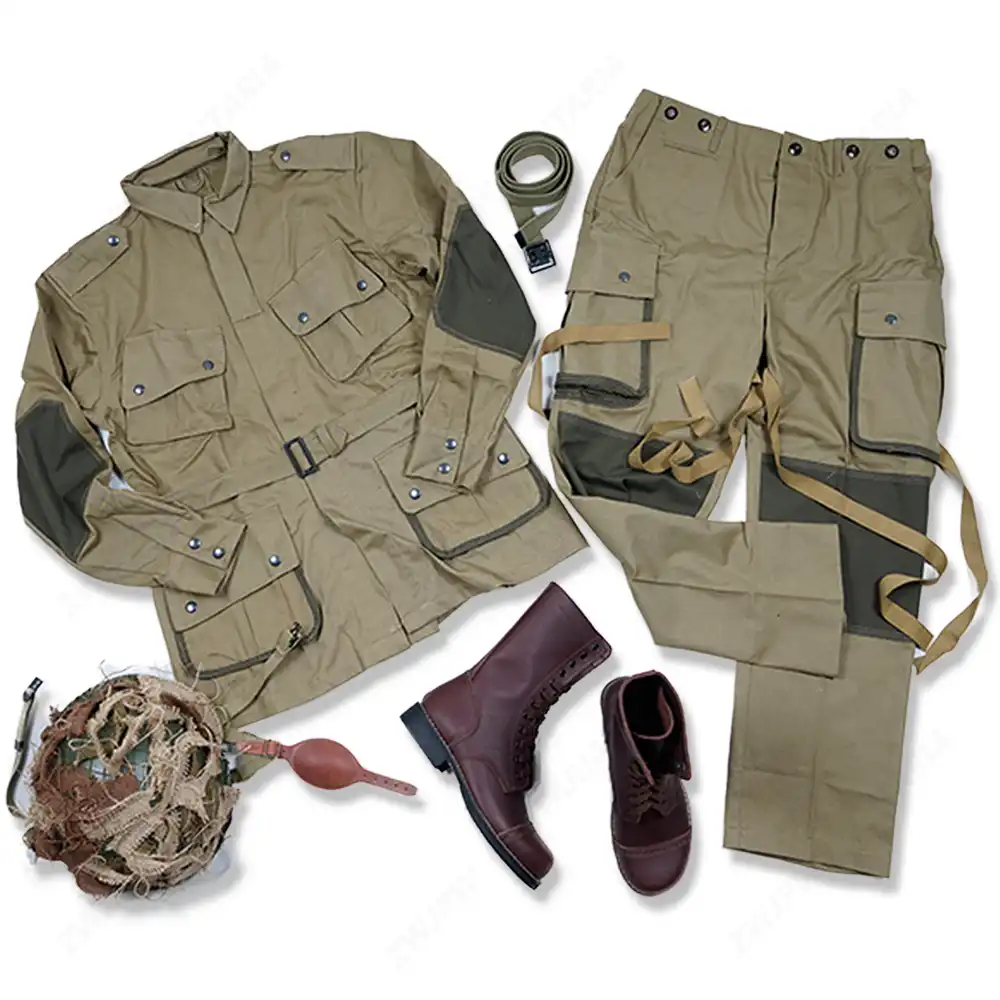 Ww2 Us Army M42 101 Air Force Paratroopers Uniform And M1 Helmet With Cover Usmc Leggings And Boot Belt World Military Store Sports Souvenirs Aliexpress [ 1000 x 1000 Pixel ]