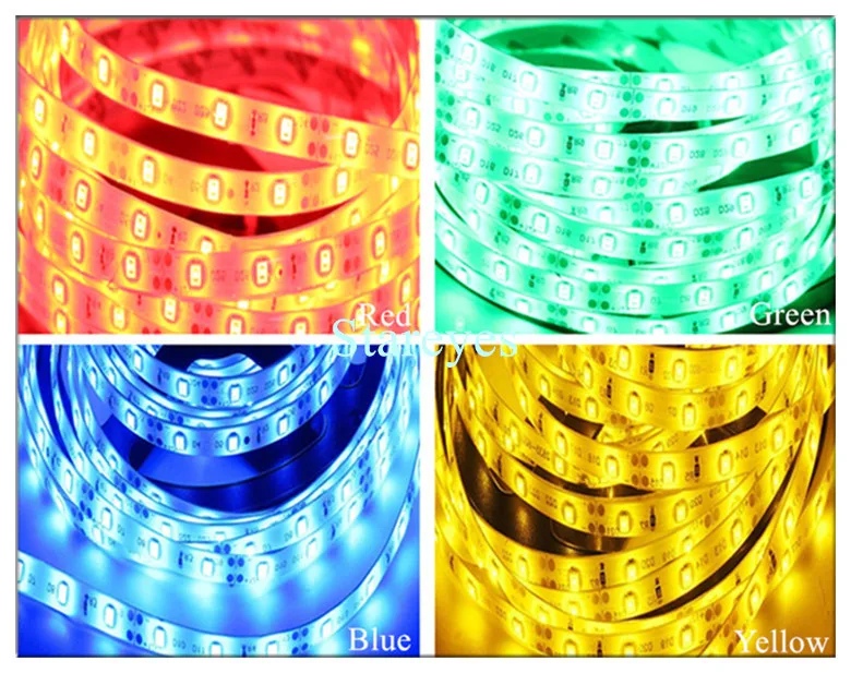 20 шт SMD 3528 2835 60 светодиодный/M RGB Светодиодные ленты лента 5 м 300 светодиодный IP65 Водонепроницаемый вспышка светильник Строка Светодиодный светильник строка светильник ing полосы